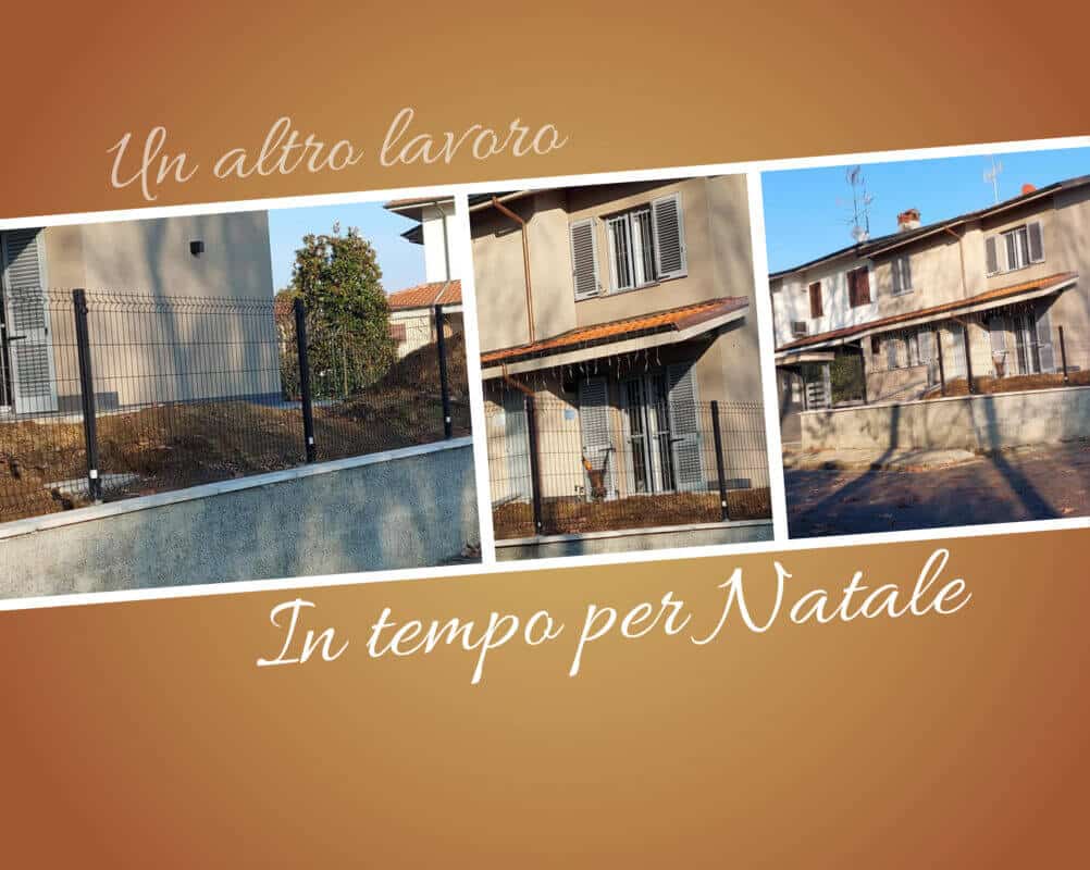 Lavoro Mulazzano - recinzioni Lombardia - Pali - Reti