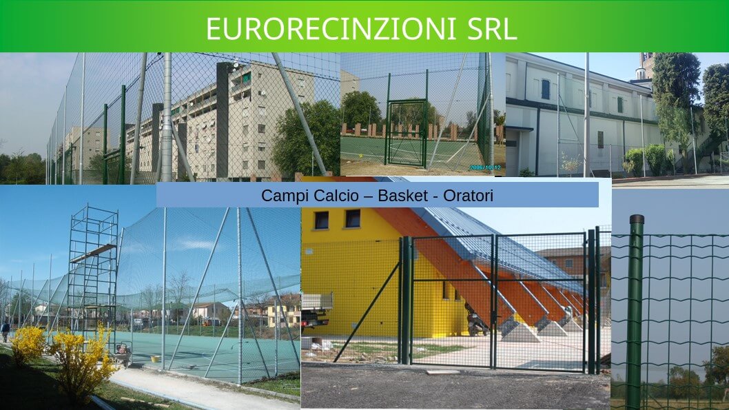 campi sportivi - recinzioni Lombardia - Pali - Reti